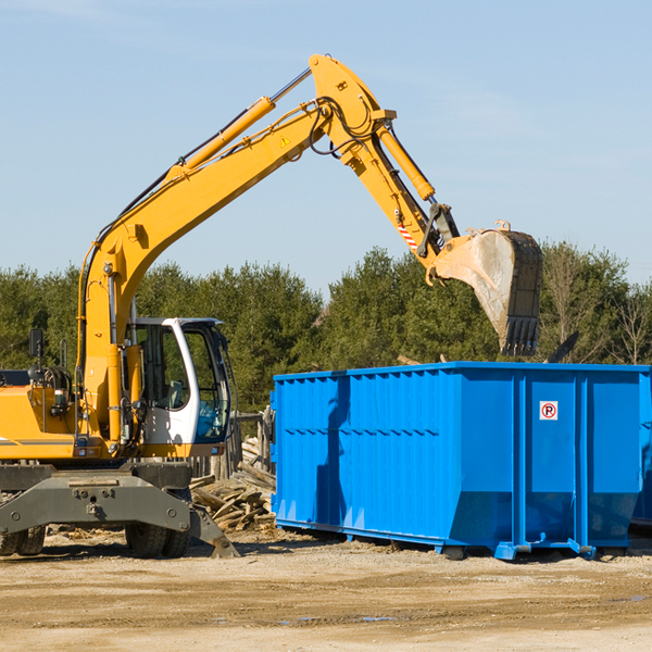 what are the rental fees for a residential dumpster in Rush County IN